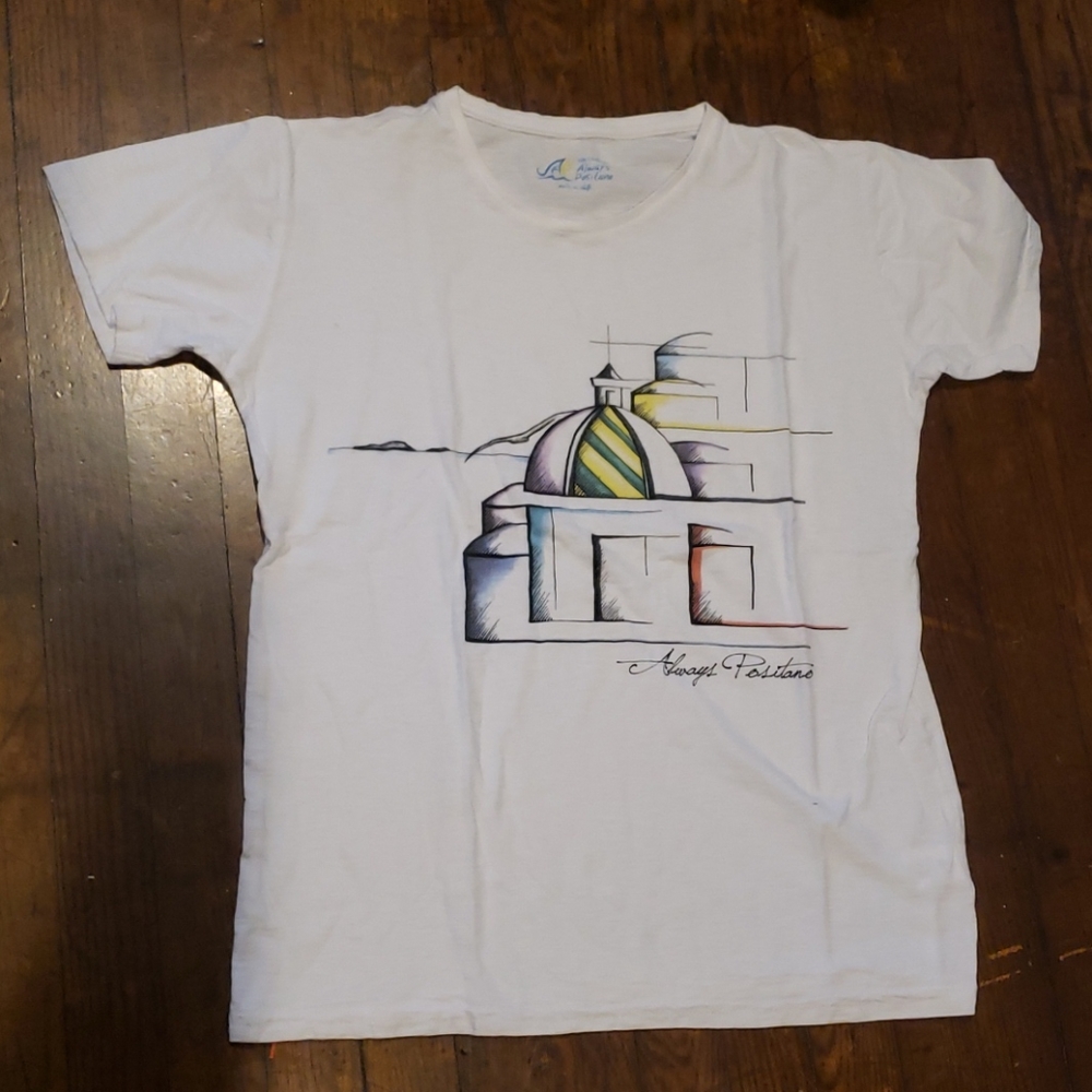 always positive white tshirt size small